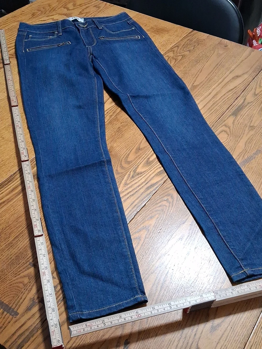 Paige Jeans Women 28 Blue Skinny Denim Used Pants - Picture 1 of 5